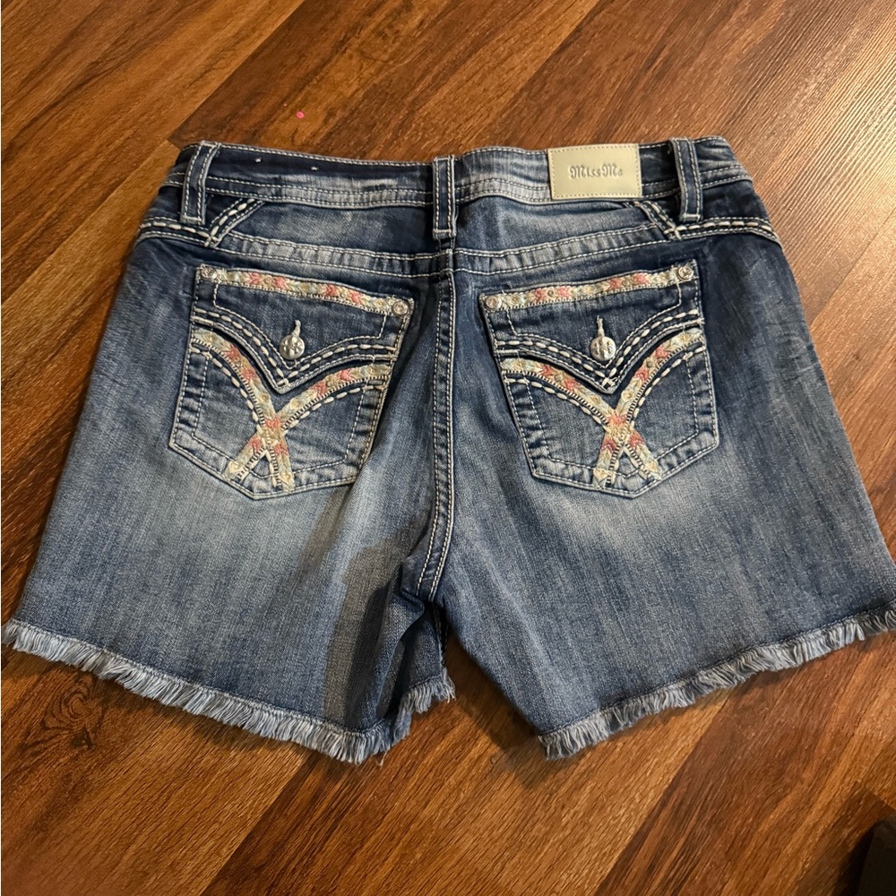 Miss Me Women's Blue Denim Shorts